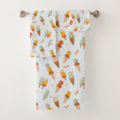 Niedliches Sommereiscrememuster Badhandtuch Set (Insitu)