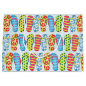 Niedliches Sommerflip-Flops-Muster Große Geschenktüte (Vorderseite)