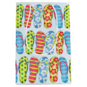 Niedliches Sommerflip-Flops-Muster Mittlere Geschenktüte (Vorderseite)