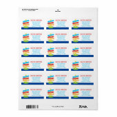 Niedliches Sommerlager signieren Große Rücksendead Adressaufkleber (Vorne)