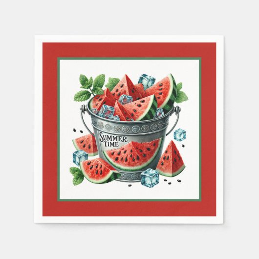 Niedliches sommerliches Party Serviette (Vorderseite)
