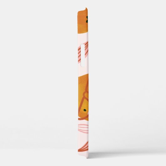 Niedliches Sommermuster mit Orangenbirnen. Case-Mate iPhone Hülle (Rückseite / Rechts)