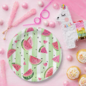Niedliches Sommerrosa Wassermelone, Adorable Fruch Pappteller (Party)