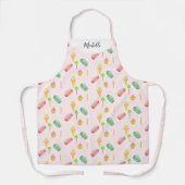 Niedliches Sommerwasserfarbmuster Schürze (Vorderseite)
