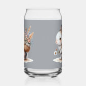 Niedliches Sonnenbad mit Blume Dosenglas (Links)