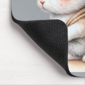 Niedliches Sonnenbad mit Blume Mousepad (Ecke)