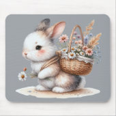 Niedliches Sonnenbad mit Blume Mousepad (Vorne)