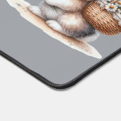 Niedliches Sonnenbad mit Blume Schreibtischunterlage (Ecke)