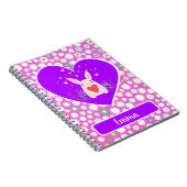 Niedliches Sonnenbad mit Herz und Blume Notizblock (Rechte Seite)