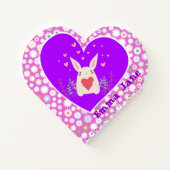 Niedliches Sonnenbad mit süßen Herzen und Blume Notizblock (Rückseite)