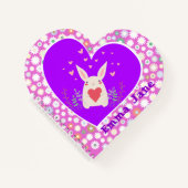 Niedliches Sonnenbad mit süßen Herzen und Blume Notizblock (Vorderseite)