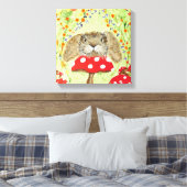 Niedliches Sonnenbad über Toadstool Leinwand (Insitu (Schlafzimmer))