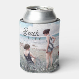 Niedliches Sonnenbad und Salty Beach Life Dosenkühler