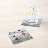 Niedliches Sonnenbad und Salty Beach Life Rechteckiger Pappuntersetzer (Vor Ort)