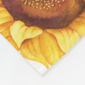 Niedliches Sonnenblumen-Jungle-Affe-Baby-Girl-Kind Fleecedecke (Ecke)