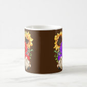 Niedliches Sonnenblumengenom für Ramsay Hunt Selte Kaffeetasse (Mittel)