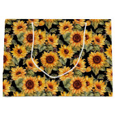 niedliches Sonnenblumenmuster Große Geschenktüte (Vorderseite)