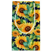 niedliches Sonnenblumenmuster Kleine Geschenktüte (Vorderseite)