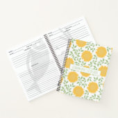 Niedliches Sonnenblumenmuster Oma-Rezept Notizblock (Innenseite)