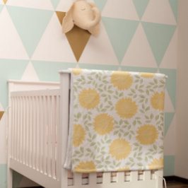 Niedliches Sonnenblumenmuster Sherpadecke