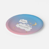 Niedliches Sonnengeschlecht offenbart Party Pink B Pappteller (Schrägansicht)