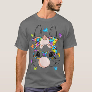 Niedliches Sonnengesicht Bubblegum Brille Autismus T-Shirt