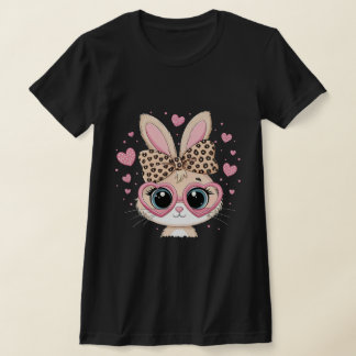 Niedliches Sonnengesicht mit Brille Ostern Gefärbt T-Shirt