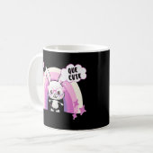 Niedliches Sonnengesicht mit Regenbogenbrille spri Kaffeetasse (Vorderseite Links)