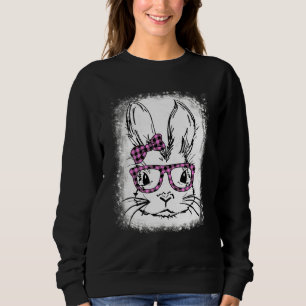 Niedliches Sonnengesicht Rosa Buffalo Karierte Bri Sweatshirt