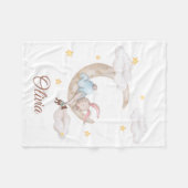 Niedliches Sonnenlicht auf dem Mond Personalisiert Fleecedecke (Vorderseite (Horizontal))