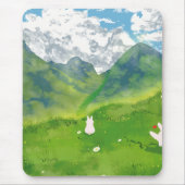 Niedliches Sonnenlicht im Gebirgsblick Mousepad (Vorne)