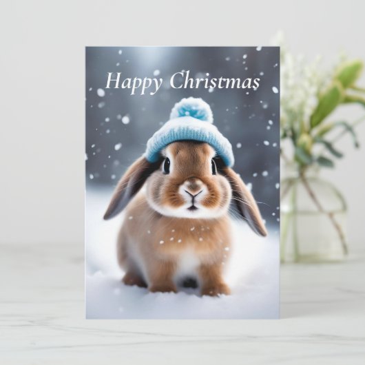 Niedliches Sonnenlicht in einem BobHat OWN ART Wei Einladung (Stehend Vorderseite)