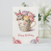 Niedliches Sonnenlicht in einem Cup Karte (Stehend Vorderseite)