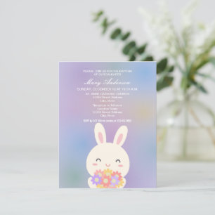 Niedliches Sonnenlicht und Blume Kinderweihnahrung Einladung