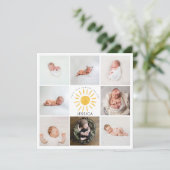 niedliches Sonnenschein 1. Geburtstag Multi Foto (Stehend Vorderseite)