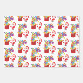 Niedliches Sortiment des Weihnachtsmanns Geschenkpapier Set (Vorderseite 3)