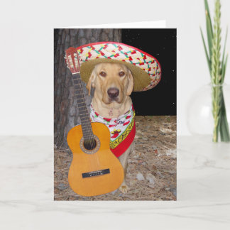 Niedliches Spanisch, Labrador Valentine Feiertagskarte