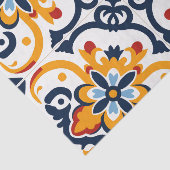 Niedliches spanisches Fliesenmuster Seidenpapier (Ausschnitt)