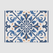 Niedliches spanisches Fliesenmuster Seidenpapier (Vorderseite)