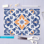 Niedliches spanisches Fliesenmuster Seidenpapier (Handwerk)