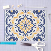 Niedliches spanisches Fliesenmuster Seidenpapier (Handwerk)