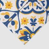 Niedliches spanisches Fliesenmuster Seidenpapier (Ausschnitt)