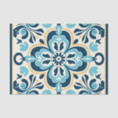 Niedliches spanisches Fliesenmuster Seidenpapier (Vorderseite)