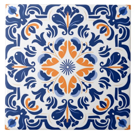 Niedliches Spanischmuster Fliese (Vorderseite)