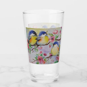 Niedliches Sparrow-Glas - Malerei Glas