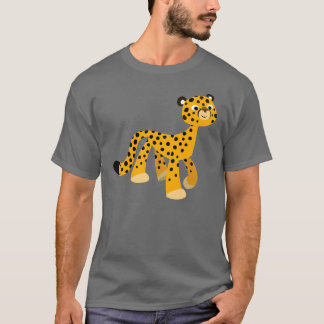 Niedliches Spazierengehen Cartoon Cheetah T - Shir T-Shirt