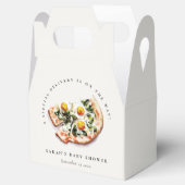 Niedliches Special Delivery Pizza Baby Dusche Part Geschenkschachtel (Geöffnet)