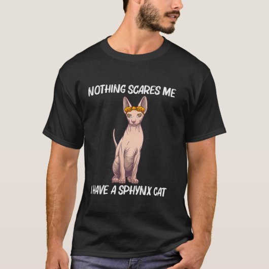 Niedliches Sphynx-Design für Männer Hauskatzen - S T-Shirt (Vorderseite)