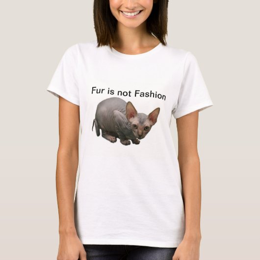 Niedliches sphynx Kätzchen T-Shirt (Vorderseite)