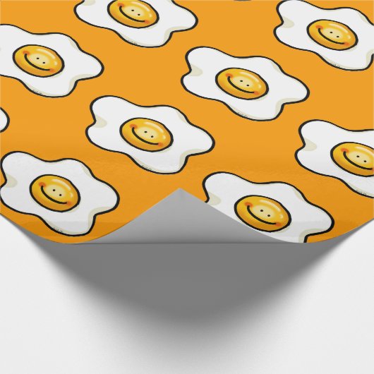 Niedliches Spiegelei Geschenkpapier (Ecke)